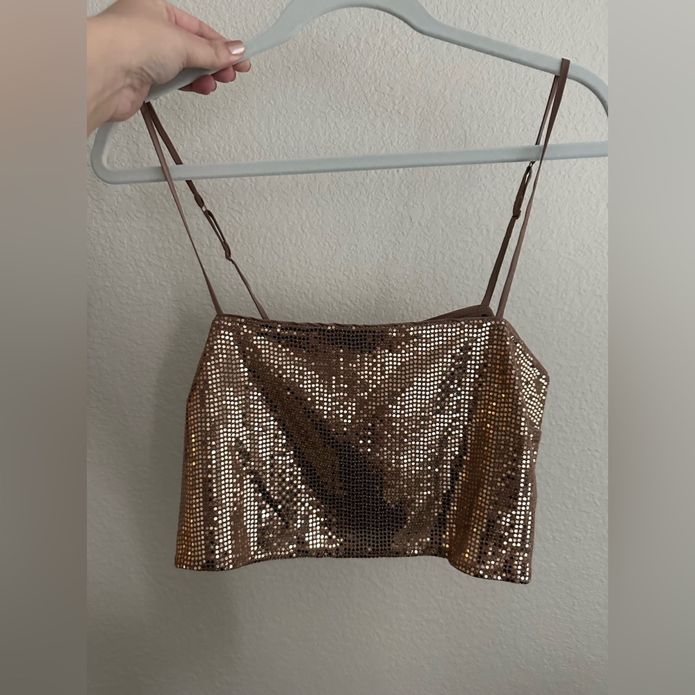 Rose Gold Crop Top